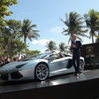 Five Aventador Roadsters Blasts Across Miami Runway