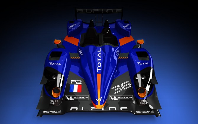 The livery has the classic blue and orange Alpine colors. The livery has the classic blue and orange Alpine colors.