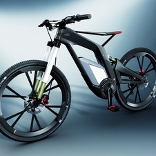 The Audi ebike offers a 3hp electric motor to help power the carbon fiber and CFRP bike