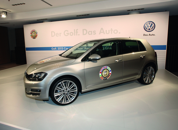 The seventh generation Golf was awarded as the 2013 Car of the Year award The seventh generation Golf was awarded as the 2013 Car of the Year award