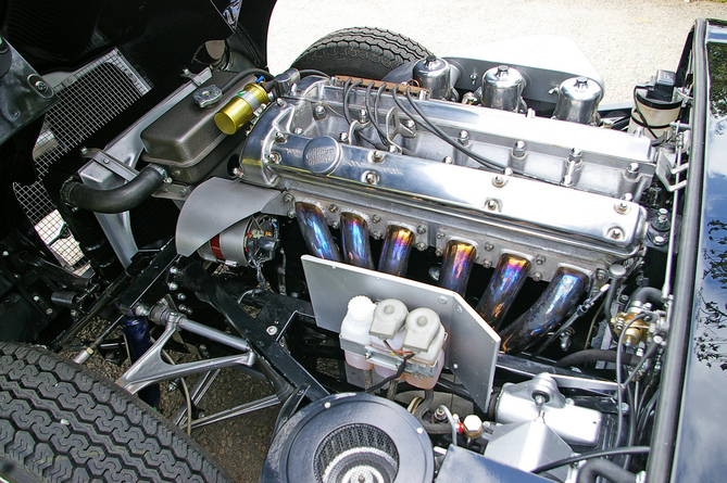 The car has an upgraded engine, transmission and brakes over a standard car The car has an upgraded engine, transmission and brakes over a standard car