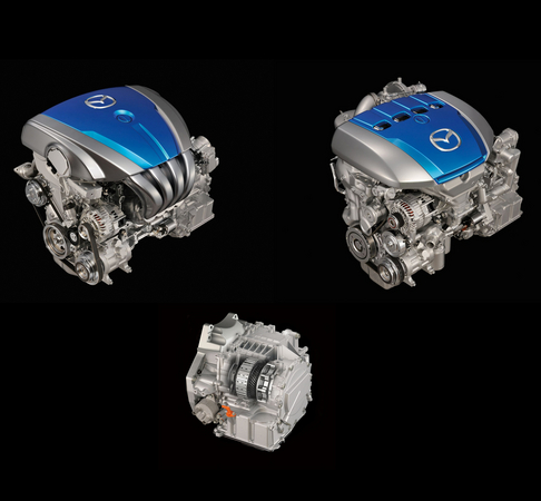 A Mazda produz versões a gasolina e a diesel dos motores SKYACTIV A Mazda produz versões a gasolina e a diesel dos motores SKYACTIV