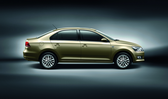 The new car is slightly longer The new car is slightly longer
