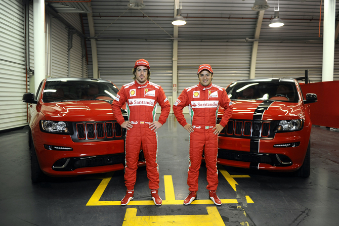 Fernando Alonso and Felipe Massa Selected as Brand Ambassadors for Jeep in Europe Fernando Alonso and Felipe Massa Selected as Brand Ambassadors for Jeep in Europe