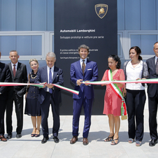 The building was opened by government and Lamborghini officials