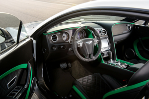 Interior trimming combine carbon fiber, Beluga leather and Alcantara