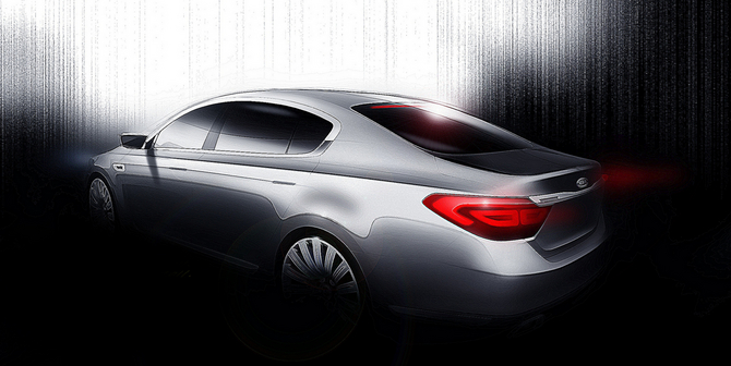 Kia Launching Rear-Wheel Drive Flagship Sedan in 2012 Kia Launching Rear-Wheel Drive Flagship Sedan in 2012