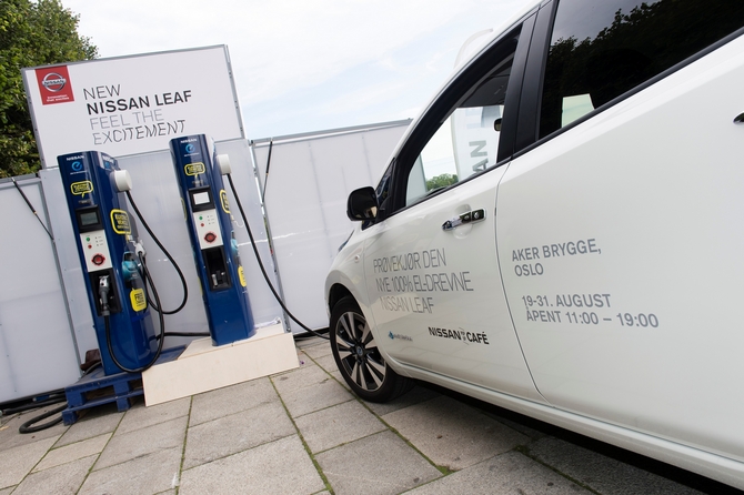 Nissan will set up a test drive center in Oslo for the week before the event. Nissan will set up a test drive center in Oslo for the week before the event.
