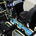 The compressed air tank is mounted next to the exhaust down the center of the vehicle