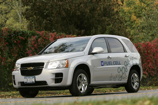 The car was introduced in 2007 as part of GM's fuel cell fleet The car was introduced in 2007 as part of GM's fuel cell fleet