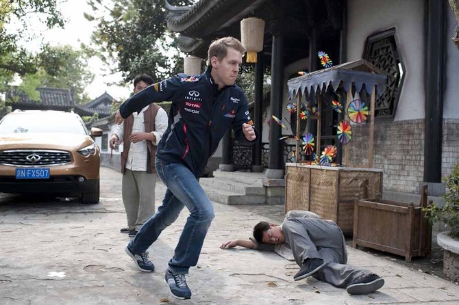 Vettel em ação Vettel em ação