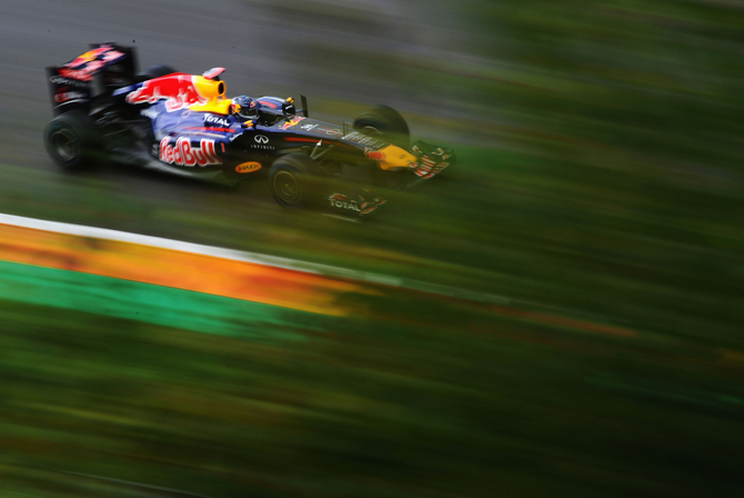 Vettel conquers pole in Spa Vettel conquers pole in Spa