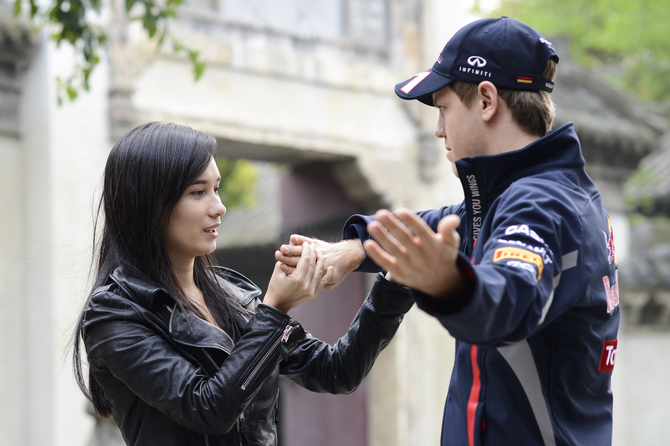 Sebastian Vettel Films Martials Arts Movie in China Sebastian Vettel Films Martials Arts Movie in China