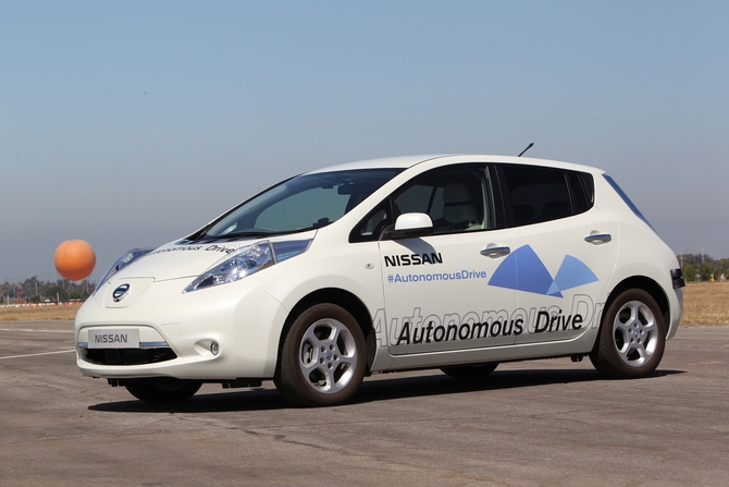 The Leaf has already been tested as an autonomous car The Leaf has already been tested as an autonomous car