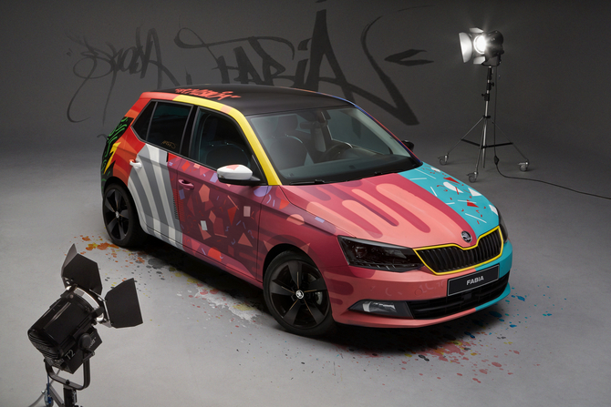 Skoda Fabia Street Art Skoda Fabia Street Art