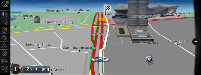 The new navigation system allow for 3d graphics because of its faster processor The new navigation system allow for 3d graphics because of its faster processor