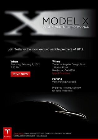 Tesla Revealing Model X Crossover on Internet on February 9 Tesla Revealing Model X Crossover on Internet on February 9