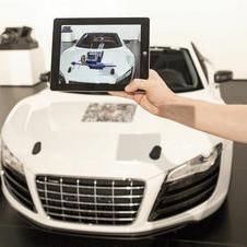 Audi created an augmented reality app for the car as well