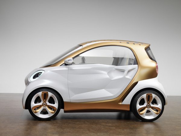 Os futuros fortwo e forfour serão baseados no protótipo forvision Os futuros fortwo e forfour serão baseados no protótipo forvision