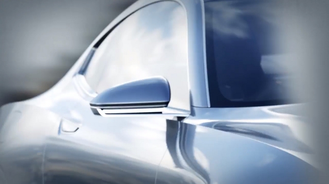 The exterior appears to have an angular design The exterior appears to have an angular design