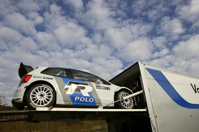 Volkswagen Testing Polo R WRC Car Volkswagen Testing Polo R WRC Car