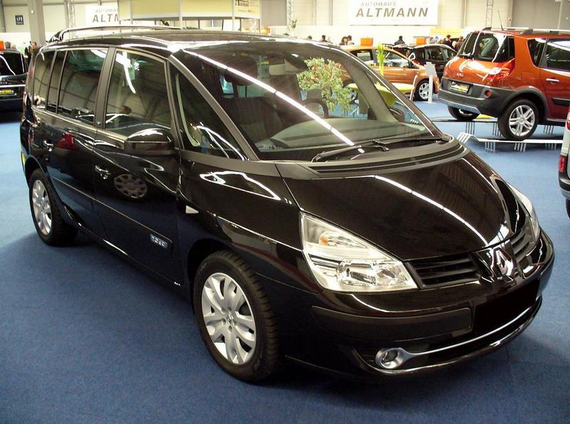 Renault Espace IV 2.2 dCI. basic info. spec rating. Top speed 190 km/h. Acceleration 11.50s (0-100 km/h). Engine Straight 4. Displacement 2188 cc