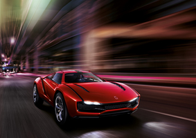 The car is powered by a Lamborghini V10 with 550hp