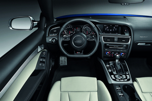 The interior comes standard with leather, power sport seats