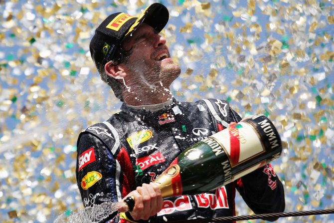 Webber wins last race of the year Webber wins last race of the year