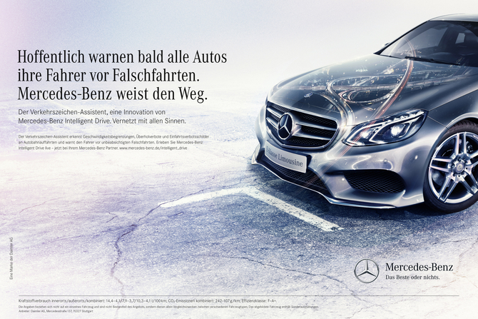 Mercedes-Benz startet Kampagne zu vernetzten Sicherheitstechnologien: „Vernetzt mit allen Sinnen“ Mercedes-Benz startet Kampagne zu vernetzten Sicherheitstechnologien: „Vernetzt mit allen Sinnen“