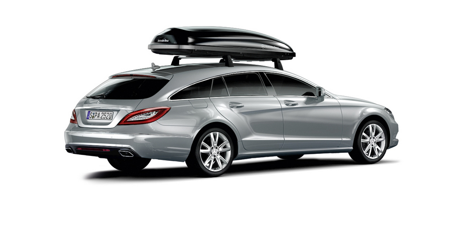 Mercedes offers roof racks in three different sizes