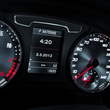 The shiny gauges with Chinese numerals are one of the car's biggest negatives