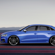 The A3 clubsport quattro gets a blue paint and a heavily modified bumper
