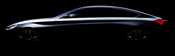 Concept shows future premium car Concept shows future premium car