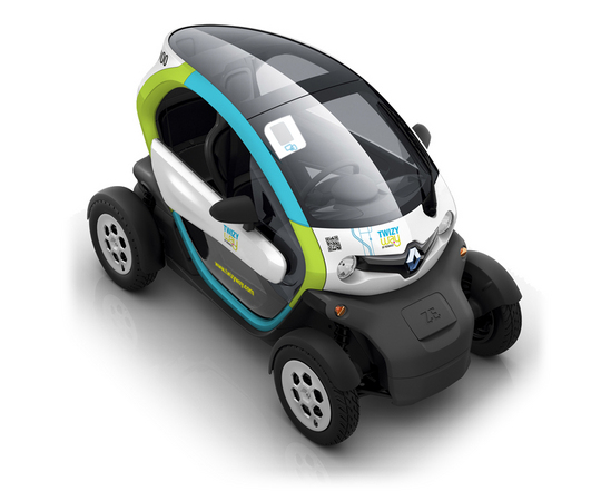 The Twizy has a 100km range The Twizy has a 100km range