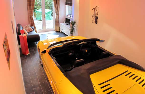 Cars Parked Inside Homes: Pretty or Pretty Weird? Cars Parked Inside Homes: Pretty or Pretty Weird?