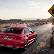 The S3 gets a spoiler and body upgrades over the standard car