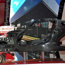 It also showed its monocoque at the Paris Motor Show