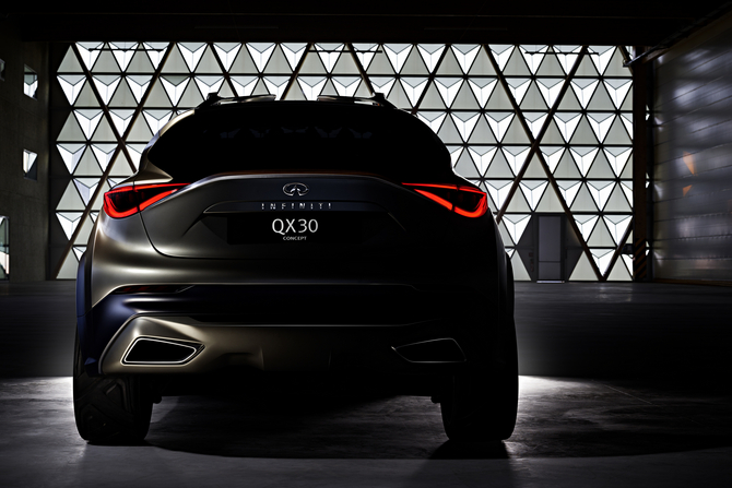 The QX30 will be based on the Q30 concept presented in 2013 at the Frankfurt Motor Show The QX30 will be based on the Q30 concept presented in 2013 at the Frankfurt Motor Show