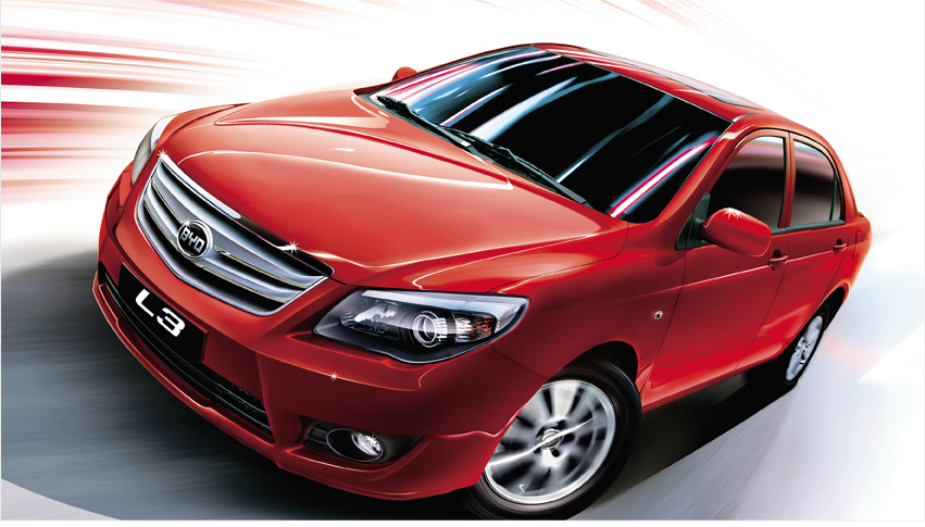 Pictured is the BYD L3, which is a version of the F3 with more features