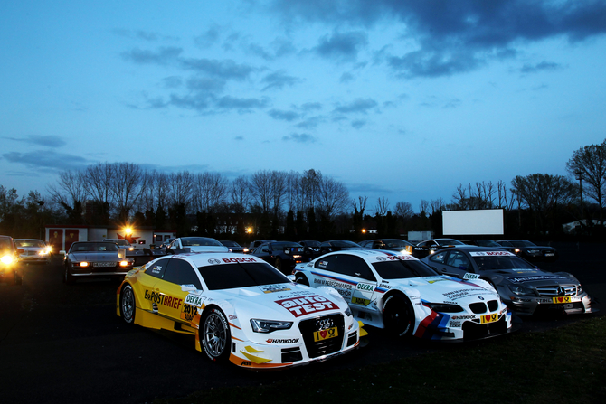 All three new DTM cars sitting together All three new DTM cars sitting together