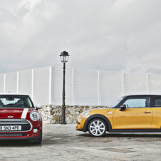 The base Cooper uses a 1.5-liter turbo three-cylinder, and the Cooper S has a 2.0-liter turbo four-cylinder