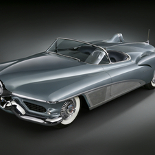 The first tail fins were on this Buick concept in the early 50s. The first tail fins were on this Buick concept in the early 50s.