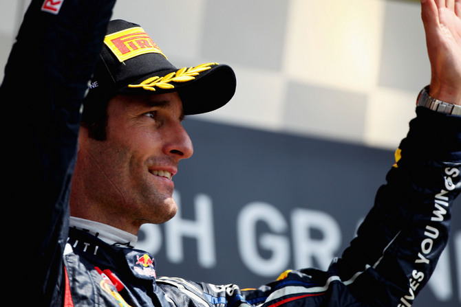 Webber ist derzeit Zweiter in der Fahrerwertung zwischen Alonso und Vettel Webber ist derzeit Zweiter in der Fahrerwertung zwischen Alonso und Vettel