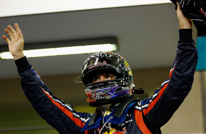 Vettel conquers 14th pole and equals Mansell record Vettel conquers 14th pole and equals Mansell record
