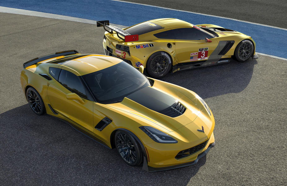 The Corvette Z06 and C7.R share and aluminum platform