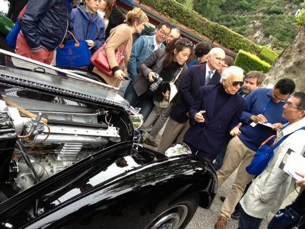 Ralph Laurens 1938 Bugatti 57SC Atlantic gewinnt in beim Villa d'Este Ralph Laurens 1938 Bugatti 57SC Atlantic gewinnt in beim Villa d'Este
