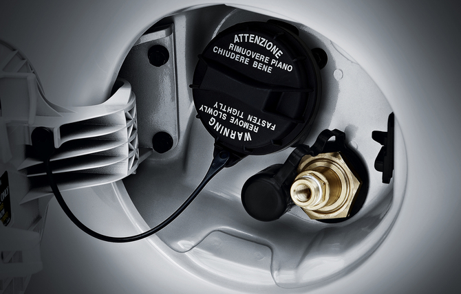 The Picanto Bi-Fuel has both an LPG fuel tank The Picanto Bi-Fuel has both an LPG fuel tank