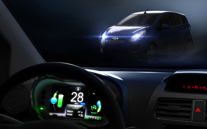 O Spark EV será o primeiro modelo elétrico equipado com um sistema de carregamento trifásico O Spark EV será o primeiro modelo elétrico equipado com um sistema de carregamento trifásico