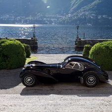 Ralph Laurens 1938 Bugatti 57SC Atlantic gewinnt in beim Villa d'Este 